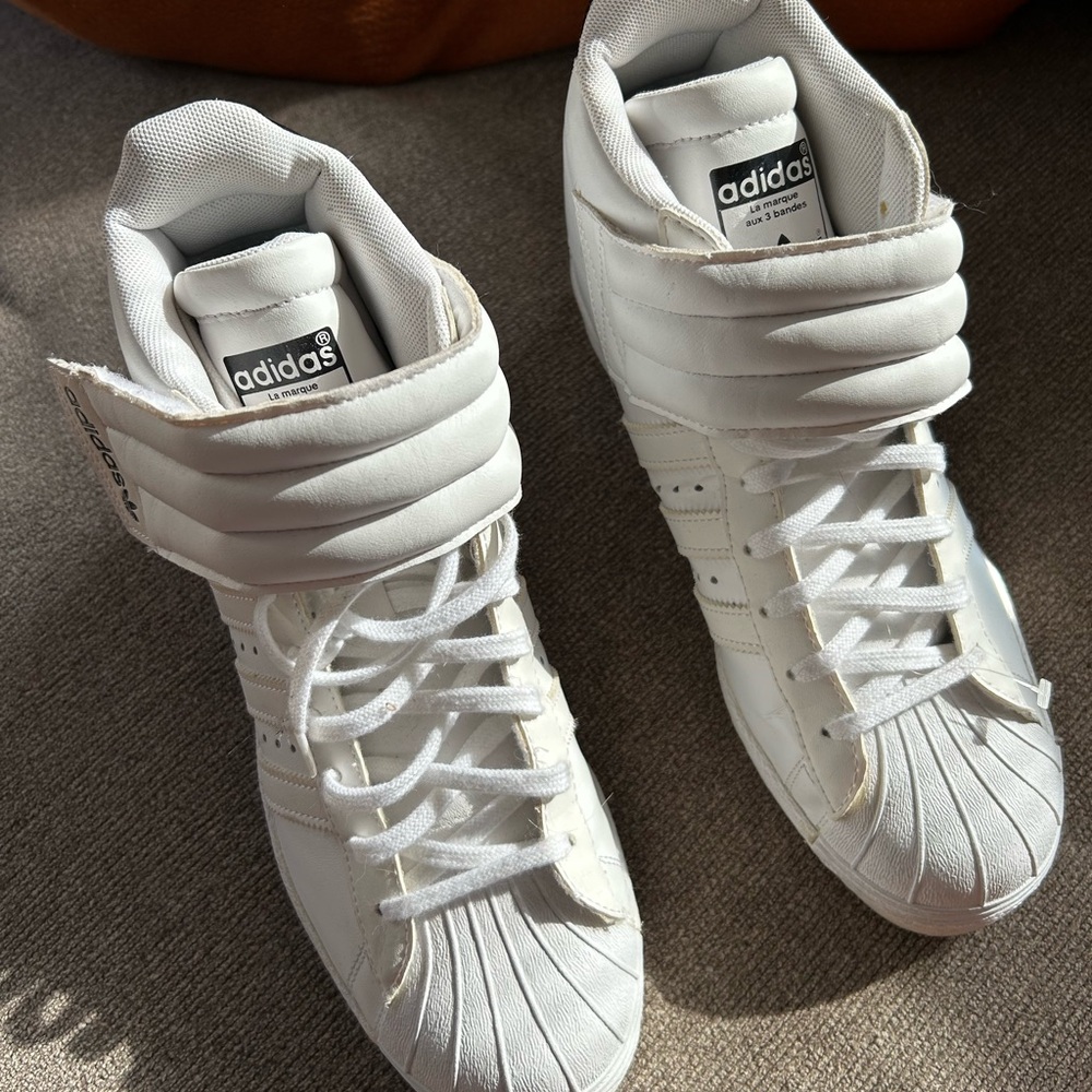 Adidas White High-Top Sneakers